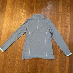 Gray Long Sleeve Pullover with master Logo